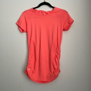 Athleta Fast Track Short Sleeve Tee | Color: Bright Coral